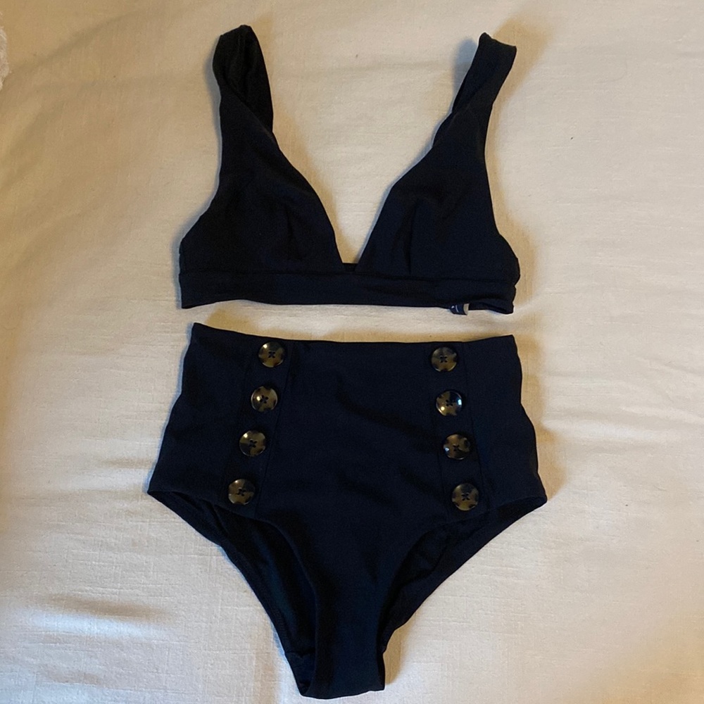 & other stories high waisted swimsuit